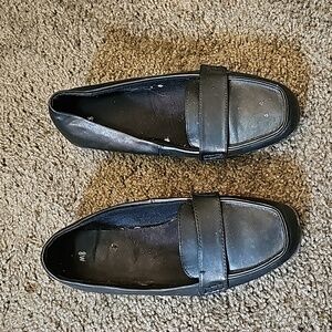 Faux Leather Loafers Women's Comfort Shoes